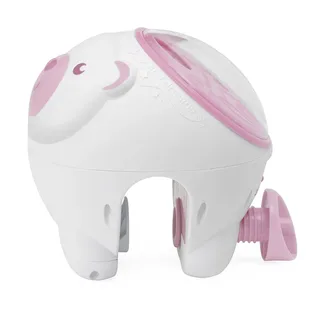 Nachtlicht Projektor Eisbär, Deckenprojektion, Einschlafhilfe, Farbwechsel, Melodien, Nachtlichtfunktion, ohne Leuchtmittel, Farbwechsler, mit Projektor und Soundfunktion von Chicco in Rosa – Produktfoto 3 von 6
