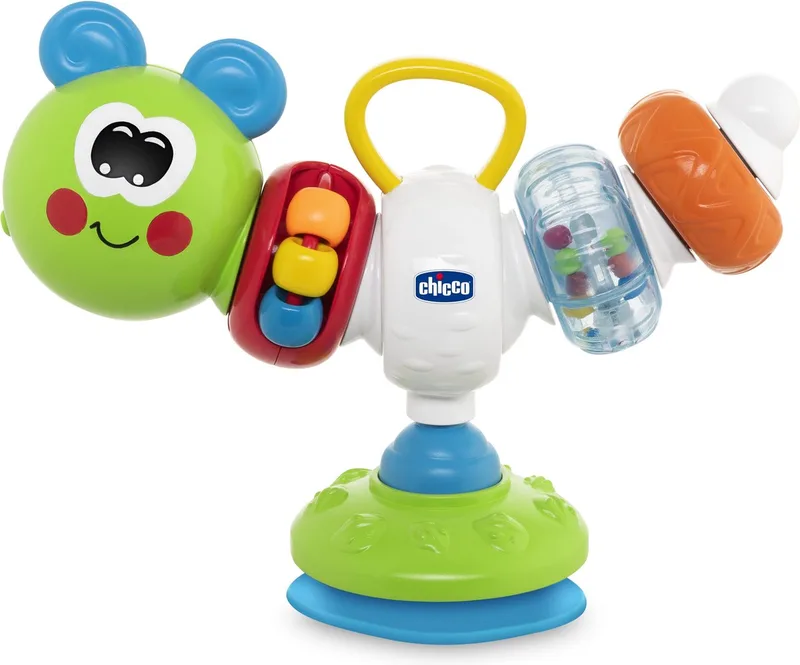 Rammelaar voor hoge stoel Phil de rups von Chicco in Mehrfarbig – Produktfoto