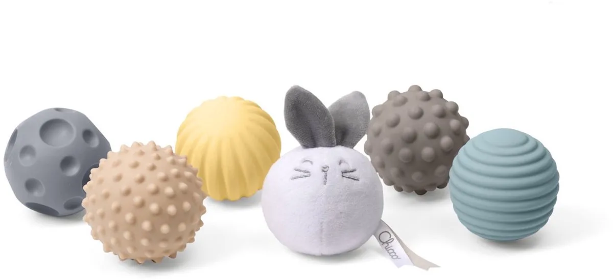 Sensorische Ballen - 6 stuks - My Sweet Doudou Konijn (0 M+) by Chicco in Multicolour – product photo