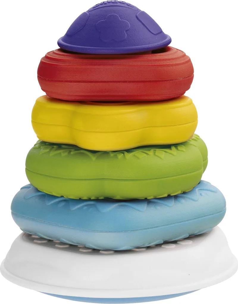 Stapeltoren - 2-in-1 Ringtoren & Vormenstoof (6-36 M) van Chicco in Meerkleurig – productfoto