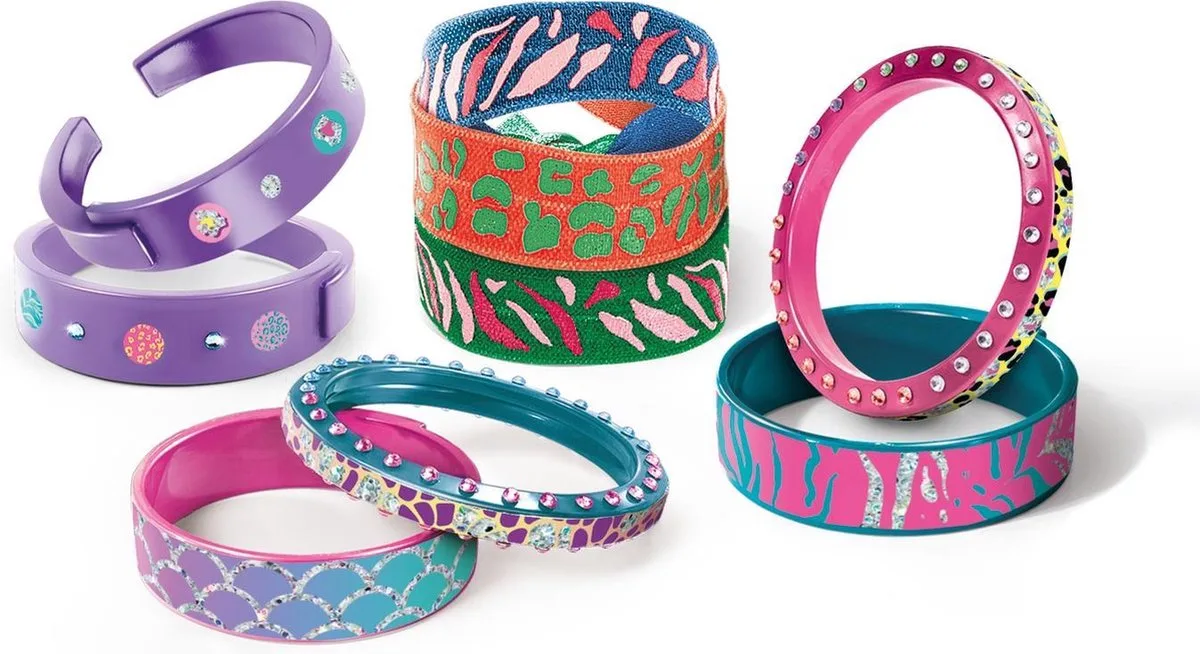 Armbanden Maken Crazy Chic 8 Stuks fra Clementoni i Flerfarvet – produktbillede