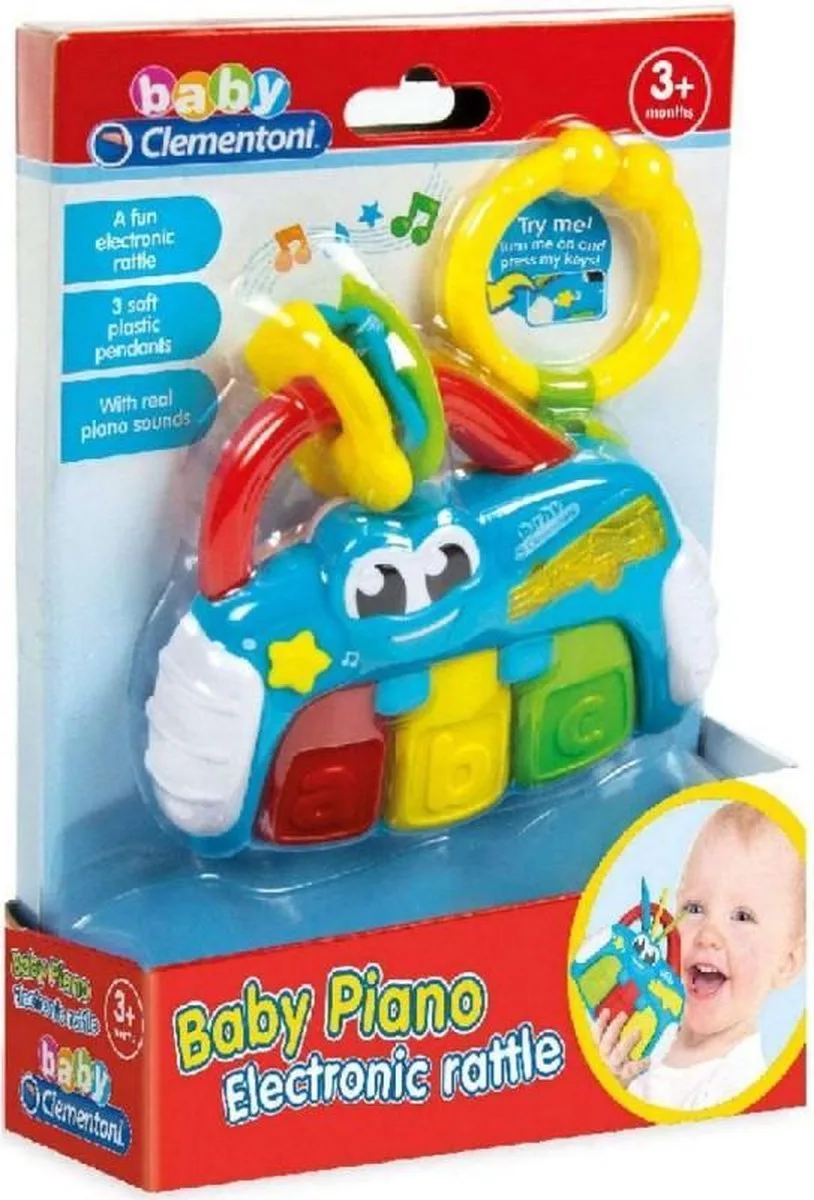 Baby Clementoni Baby Roca Piano rammelaar från Clementoni i Flerfärgad – produktbild