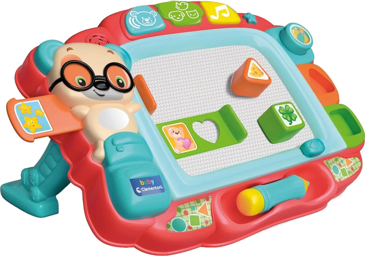 Baby Clementoni Baby Schoolbord - Babyspeelgoed - Tekenbord - Magnetisch tekenbord - Vanaf 18 maanden by Clementoni in Multicolour – product photo