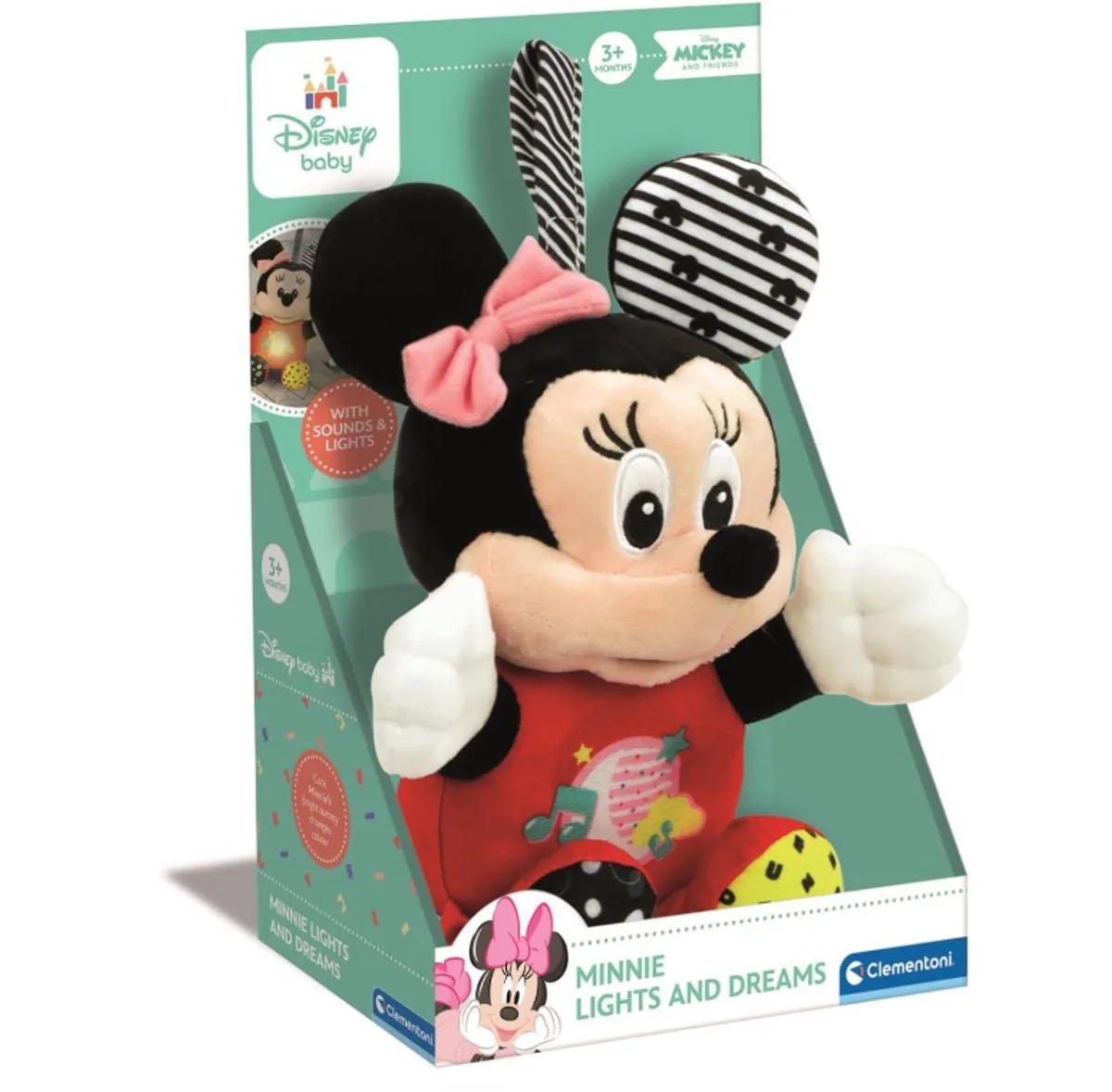 Baby Clementoni - Disney Baby Minnie Lichtgevende Knuffel, knuffel baby by Clementoni in Multi kleur – product photo