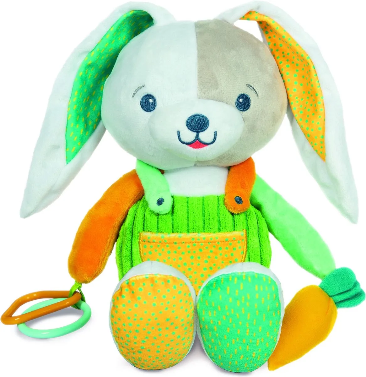Baby Clementoni For You - Eerste Maanden - Benny Het Konijn, knuffel baby fra Clementoni i Multi kleur – produktbillede