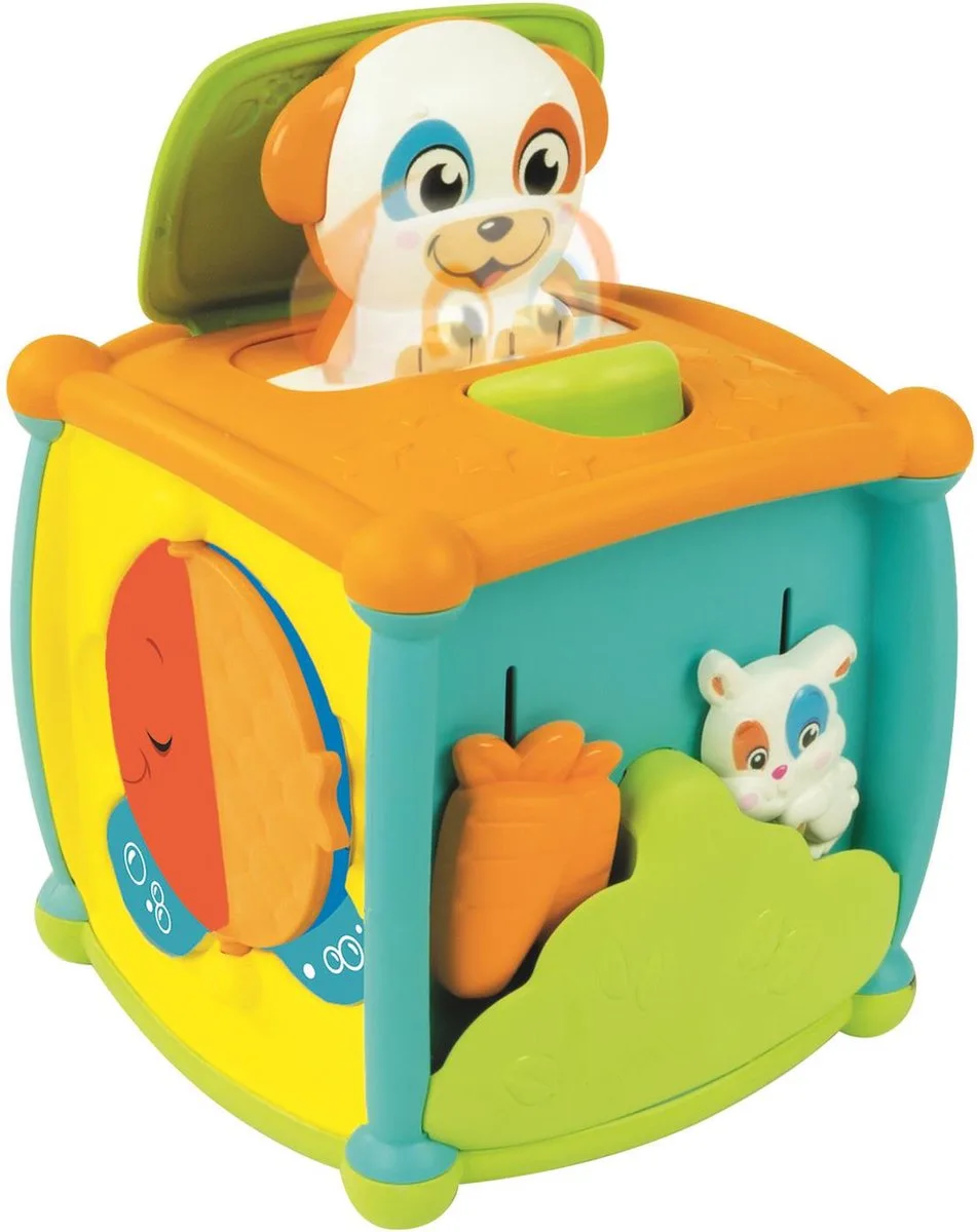 Baby Clementoni - Kiekeboe Activiteiten Kubus - Speelkubus - Interactief Speelgoed - 1 tot 3 Jaar de Clementoni en Bleu – photo du produit