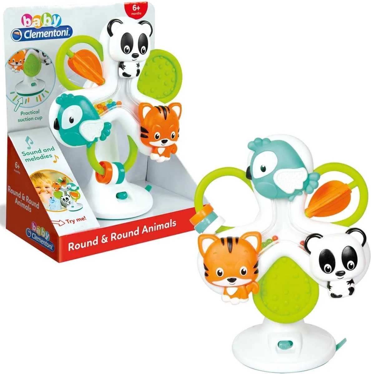 Baby Clementoni - Ring-een-Ring - Activity Center - Activiteiten aan Tafel - Met Melodieën en Geluiden von Clementoni in Multi Kleur – Produktfoto