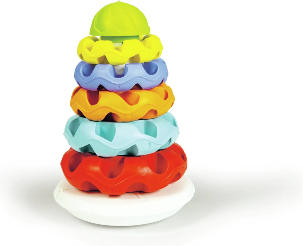 Baby Clementoni - Stapeltoren - 5 Stapelringen - Duurzaam Speelgoed - Vanaf 1 Jaar de Clementoni en Multi Kleur – photo du produit