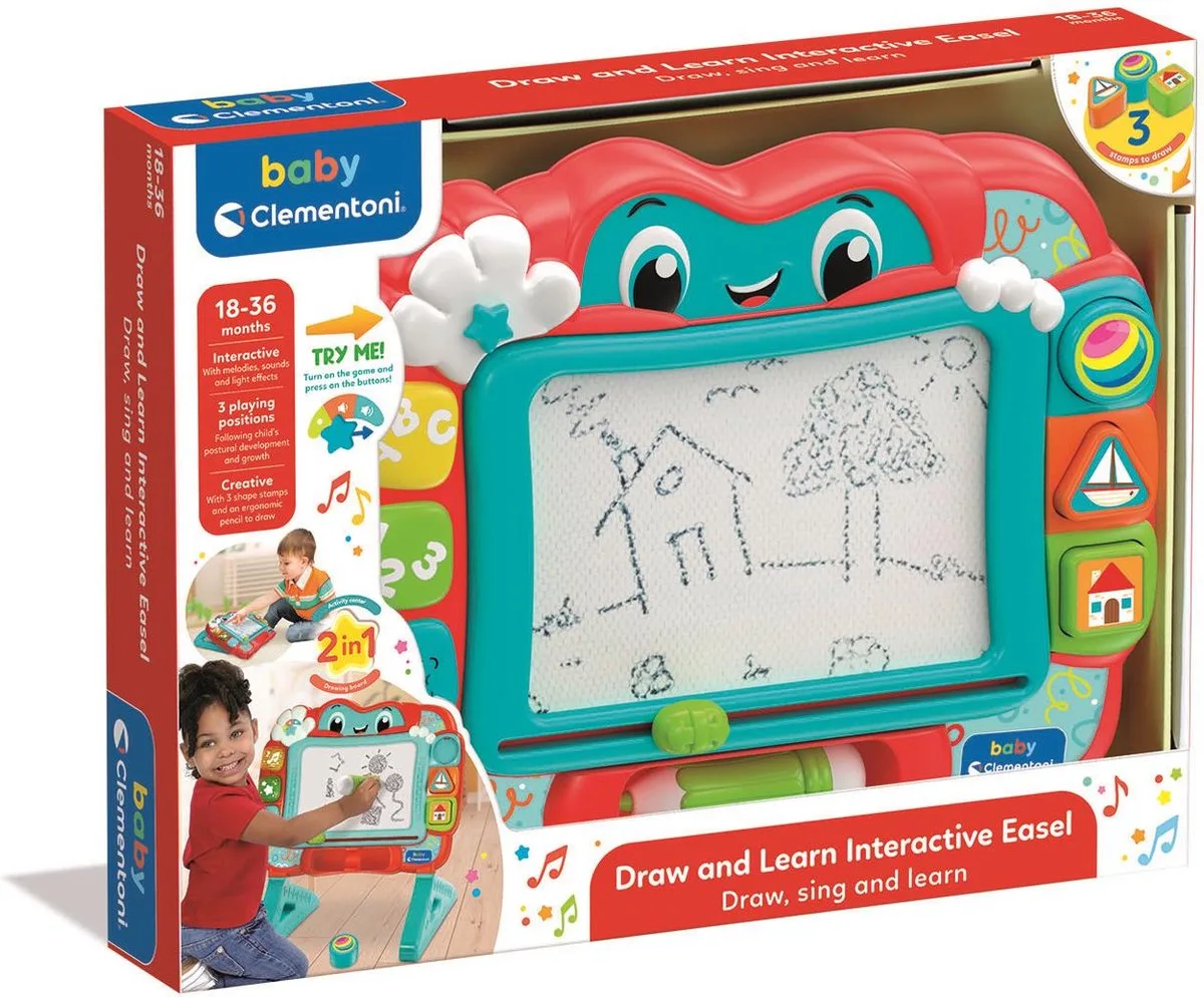 Baby - Magnetic Drawing Board Donkey von Clementoni in Mehrfarbig – Produktfoto