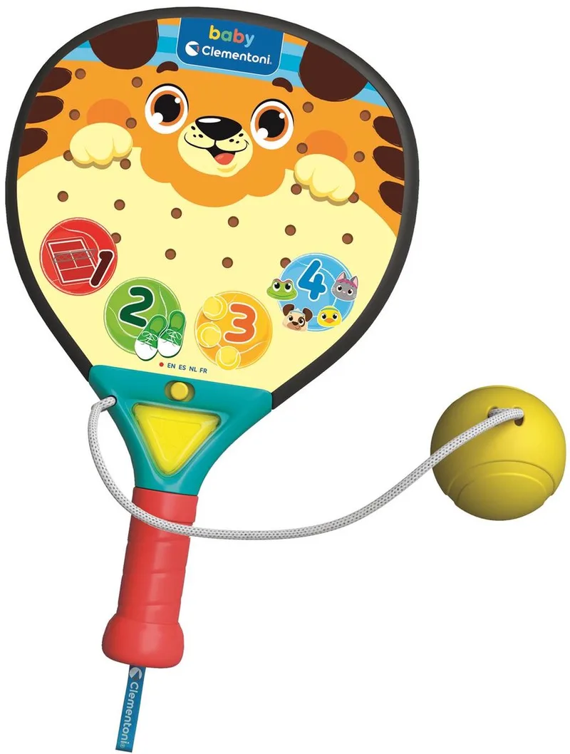 Baby Padelracket - Elektronisch activiteitencentrum - vanaf 1 jaar från Clementoni i Flerfärgad – produktbild