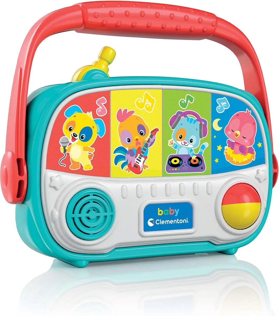 Baby Radio - Met licht en geluid - Voor ontwikkeling van hand-oog coördinatie - Vanaf 6 maanden från Clementoni i Multi Kleur – produktbild