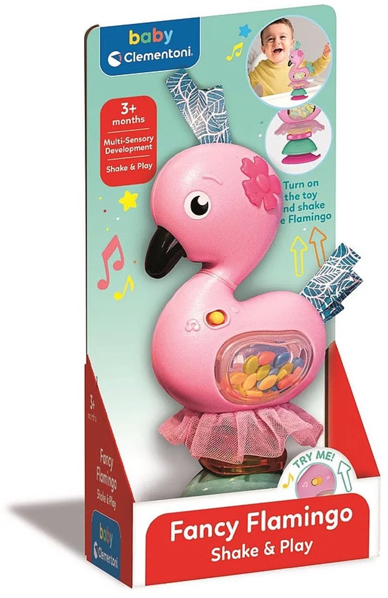Baby Rammelaar - 1 stuk - Educatief speelgoed - Voor baby’s från Clementoni i Rosa – produktbild
