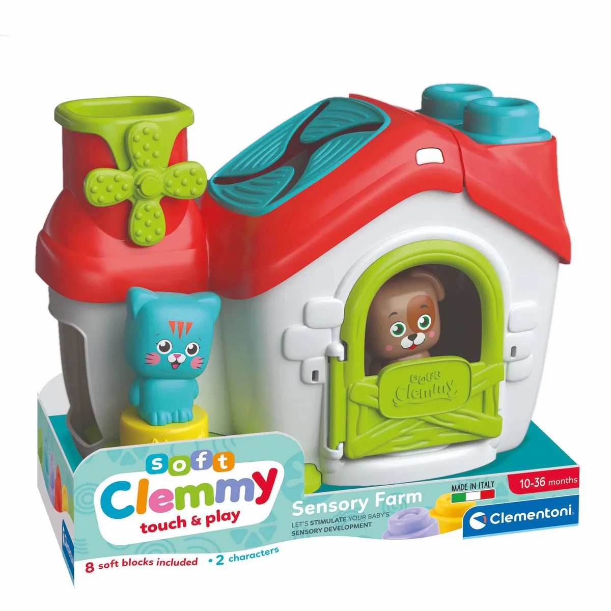 Baby speelgoed - Sensoriële Clemmy Boerderij - Speelset - vanaf 6 maanden van Clementoni in Meerkleurig – productfoto