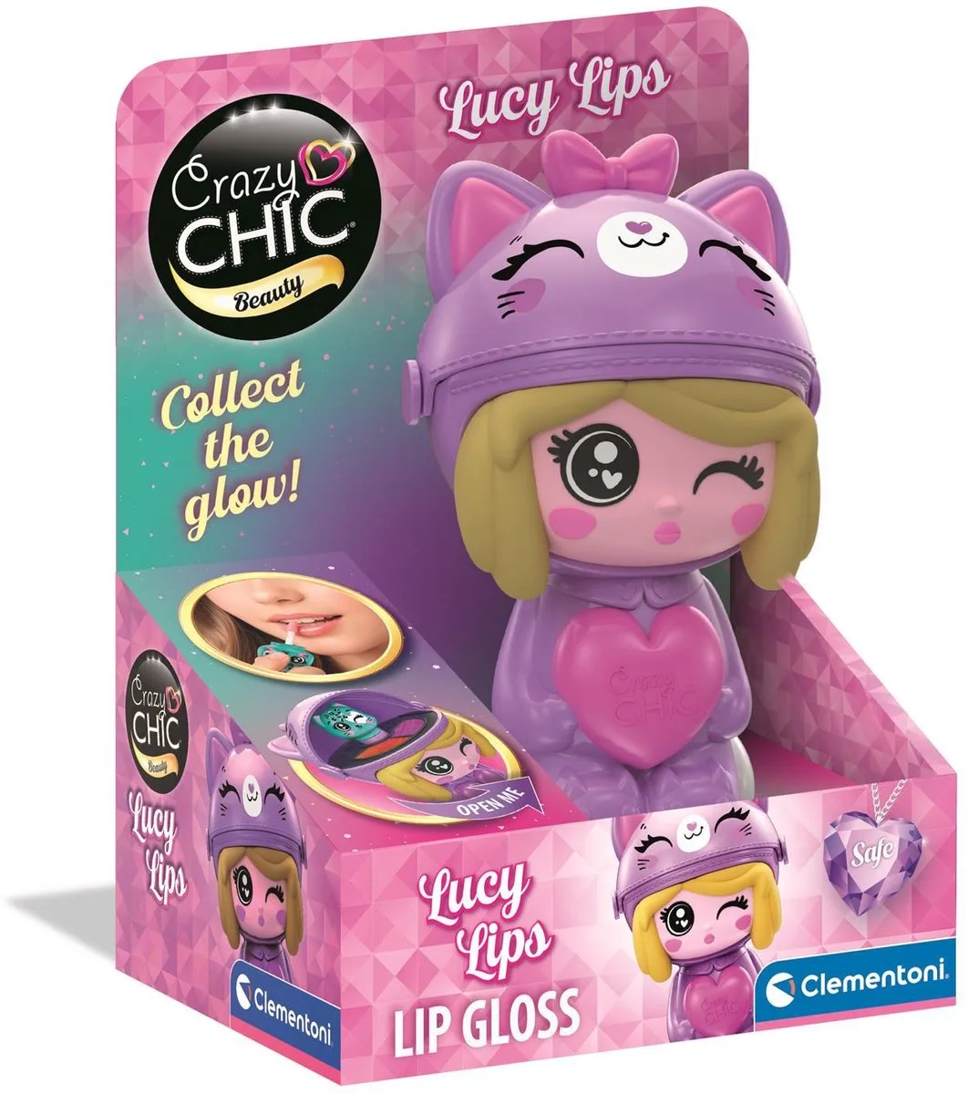 Beauty Doll Lucy Lips - Make Up Pop met Nagellak Set en Vijl - Kawaii Modepop - Cadeau Meisje - Kinder Speelgoed voor Meisjes van Clementoni in Meerkleurig – productfoto