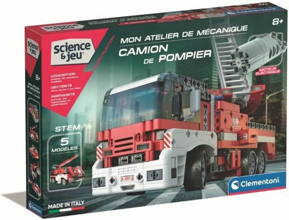 Brandweerwagen Clementoni Fire Truck STEM + 8 Jaar 5 Modellen von Clementoni in Mehrfarbig – Produktfoto