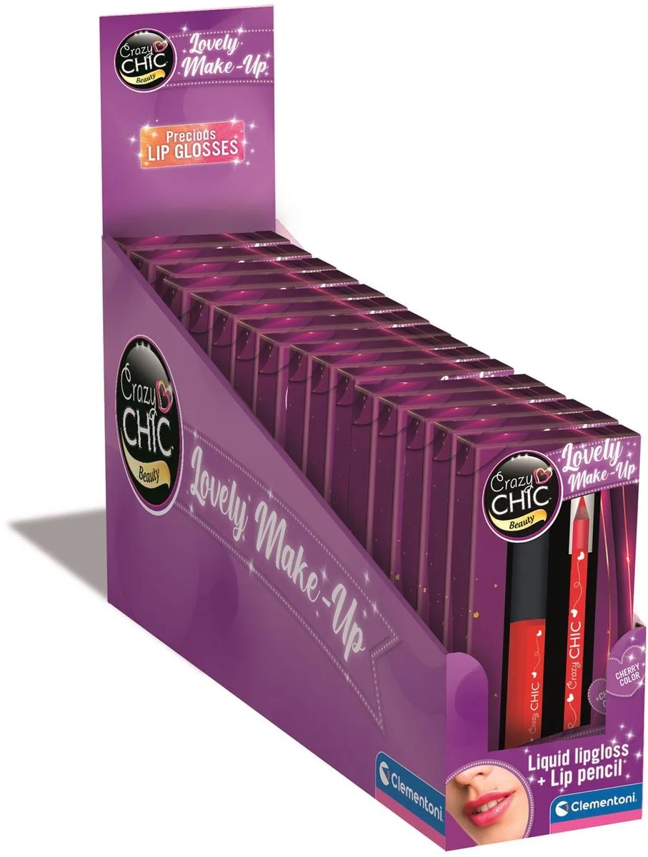 Cazy Chic - Lipgloss en Lippotlood - Queen - vanaf 6 jaar från Clementoni i Flerfärgad – produktbild