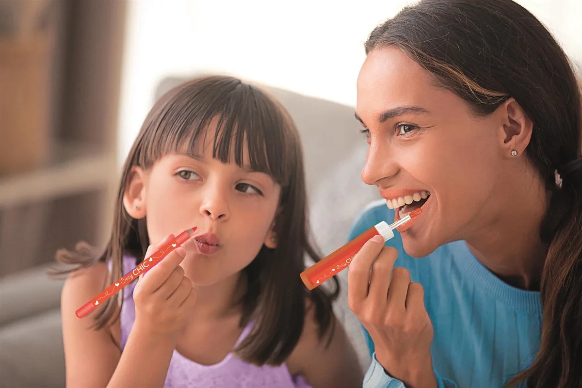 Cazy Chic - Lipgloss en Lippotlood - Tropical - vanaf 6 jaar fra Clementoni i Flerfarvet – produktbillede