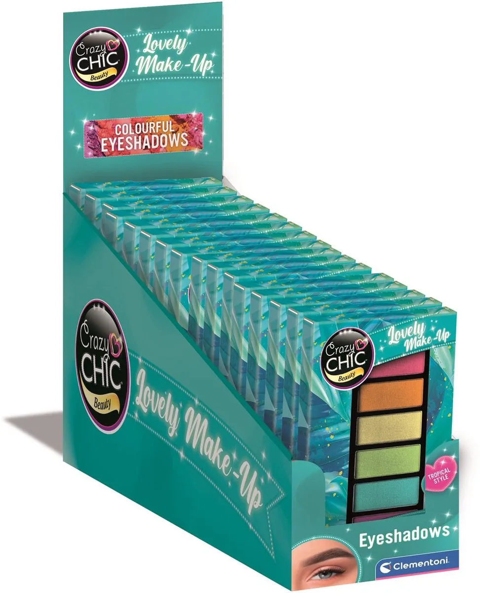 Cazy Chic - Oogschaduw - 6 kleuren - vanaf 6 jaar från Clementoni i Tropical – produktbild