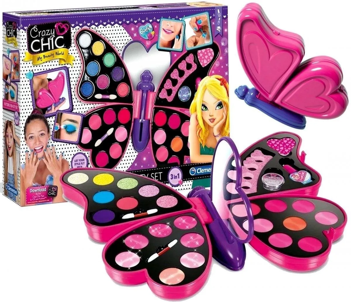 Crazy Chic Butterfly schoonheidsverzorgingsset Clementoni van Clementoni in Roze – productfoto