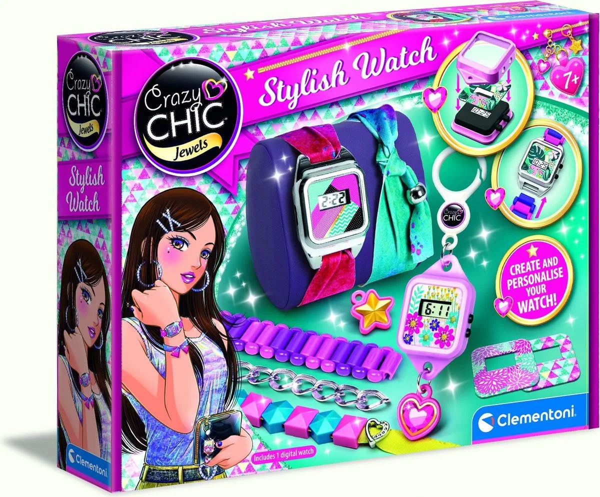 Crazy Chic - Het Horloge In Jouw Stijl van Clementoni in Multi kleur – productfoto