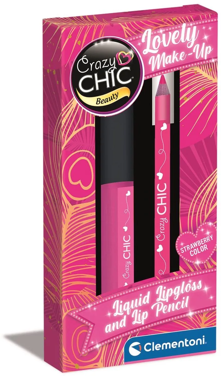 Crazy Chic - Lipgloss en lippotlood - vanaf 6 jaar - 16 stuks by Clementoni in Multicolour – product photo