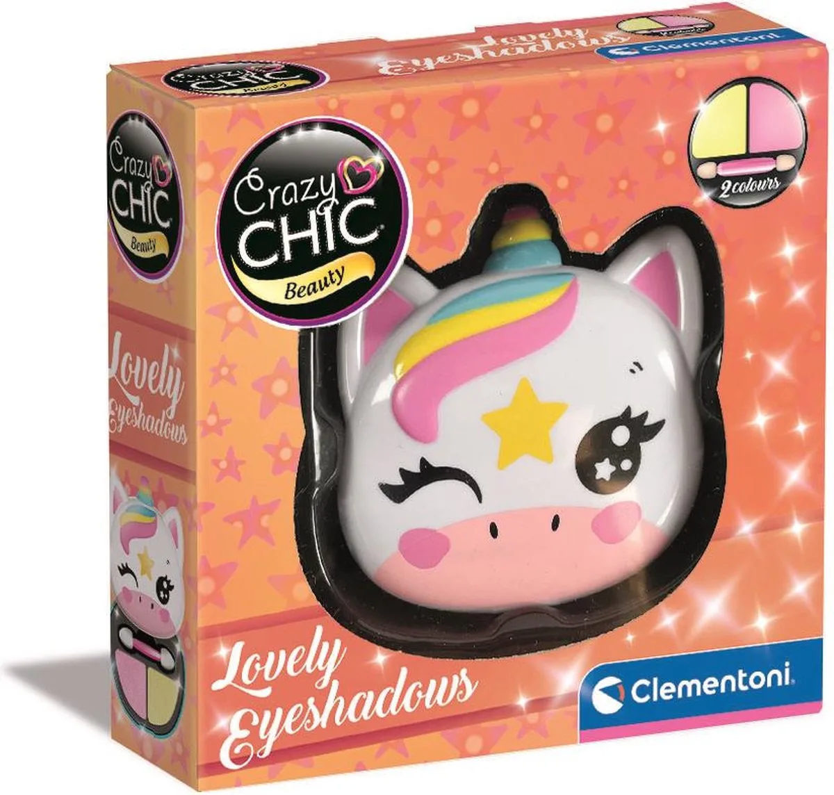 Crazy Chic - Lovely Oogschaduw - Make-up voor kinderen - vanaf 6 jaar de Clementoni en Eenhoorn – photo du produit