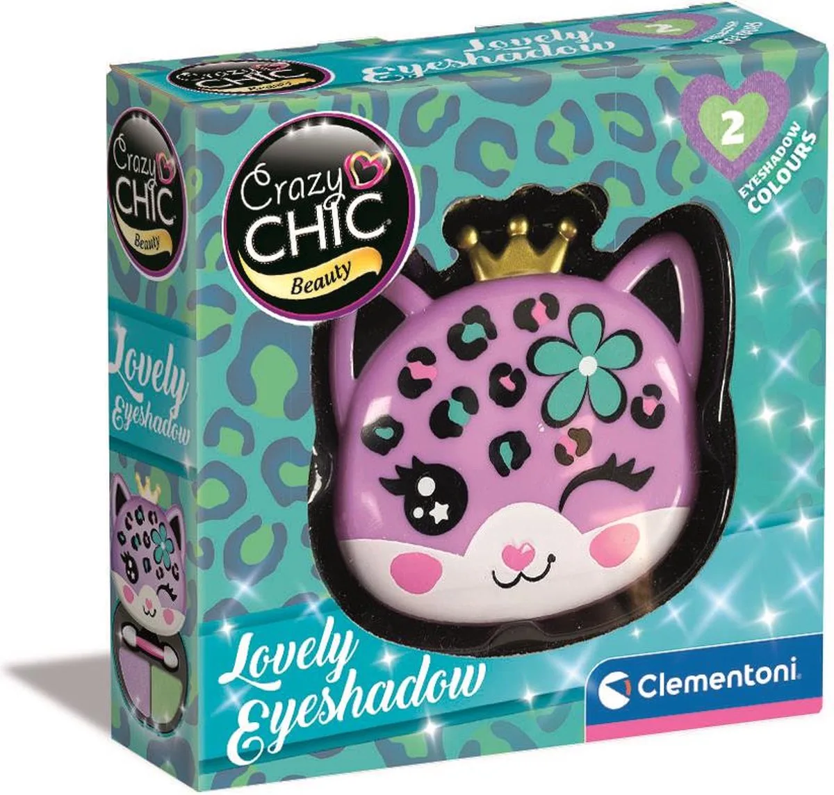Crazy Chic - Lovely Oogschaduw - Make-up voor kinderen - vanaf 6 jaar de Clementoni en Luipaard – photo du produit