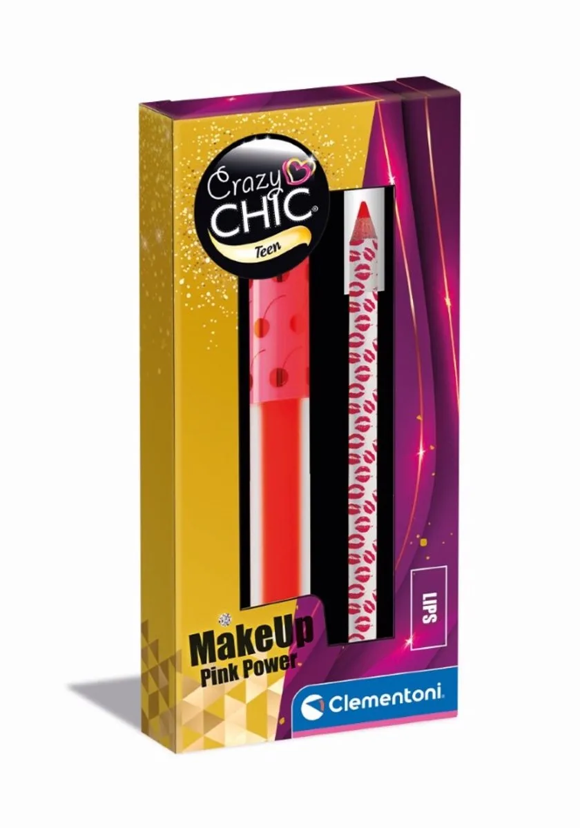 Crazy Chic - Minikit met Lipgloss en Lippotlood - Make-up voor kinderen - Vanaf 8 jaar de Clementoni en Queen – photo du produit