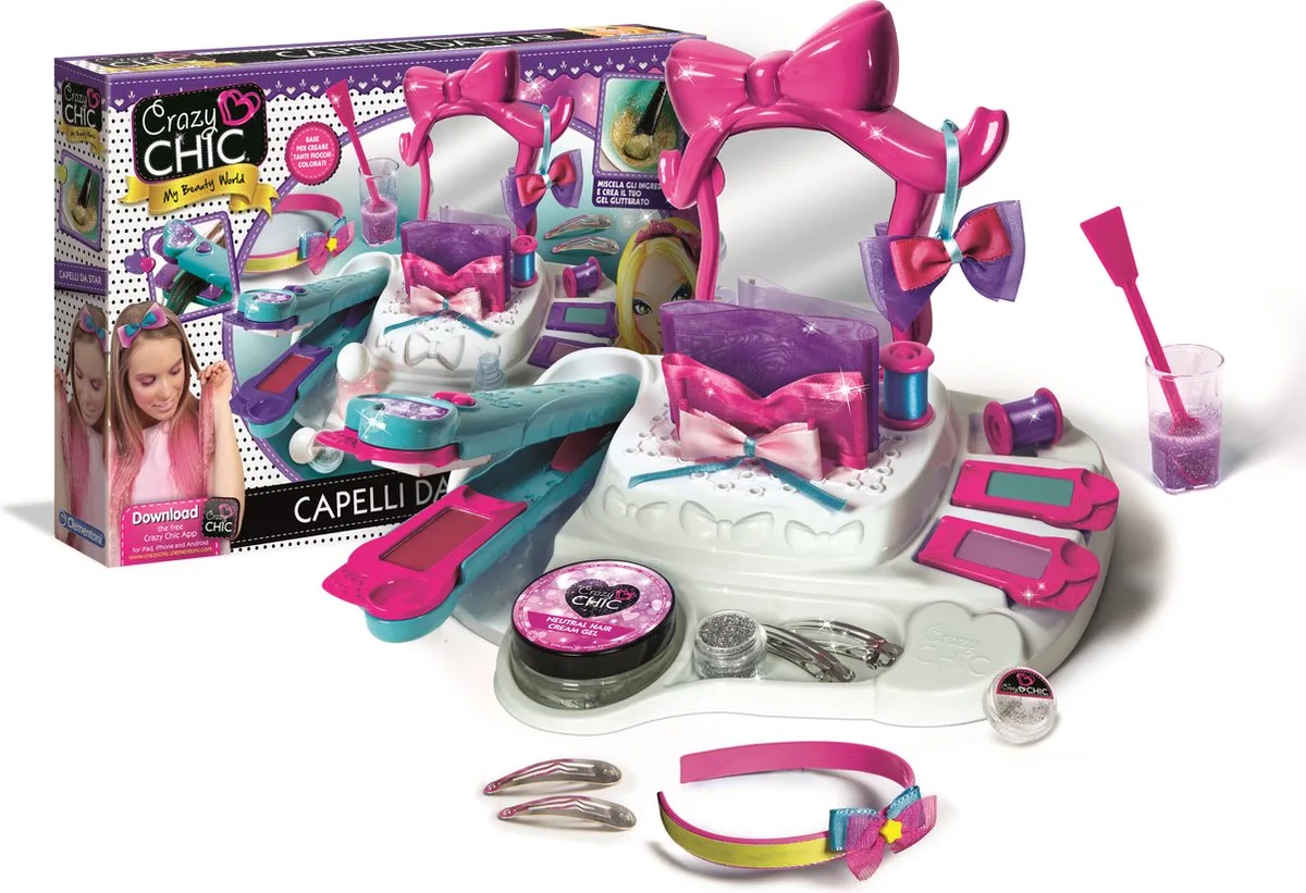 CRAZY CHIC - STAR HAIRSTYLE van Clementoni in Multi kleur – productfoto