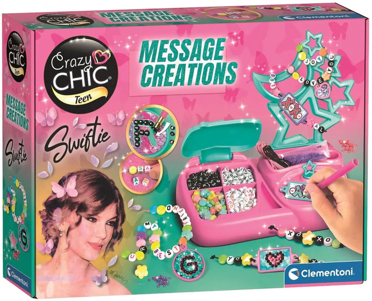 Crazy Chic Swiftie Armbanden Maken - Creatief Knutselset - vanaf 6 Jaar fra Clementoni i Flerfarvet – produktbillede
