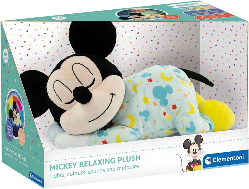 Disney Baby - Mouse - Interactieve relax-knuffel met licht en geluid - Vanaf 0 maanden van Clementoni in Mickey – productfoto 2 van 5