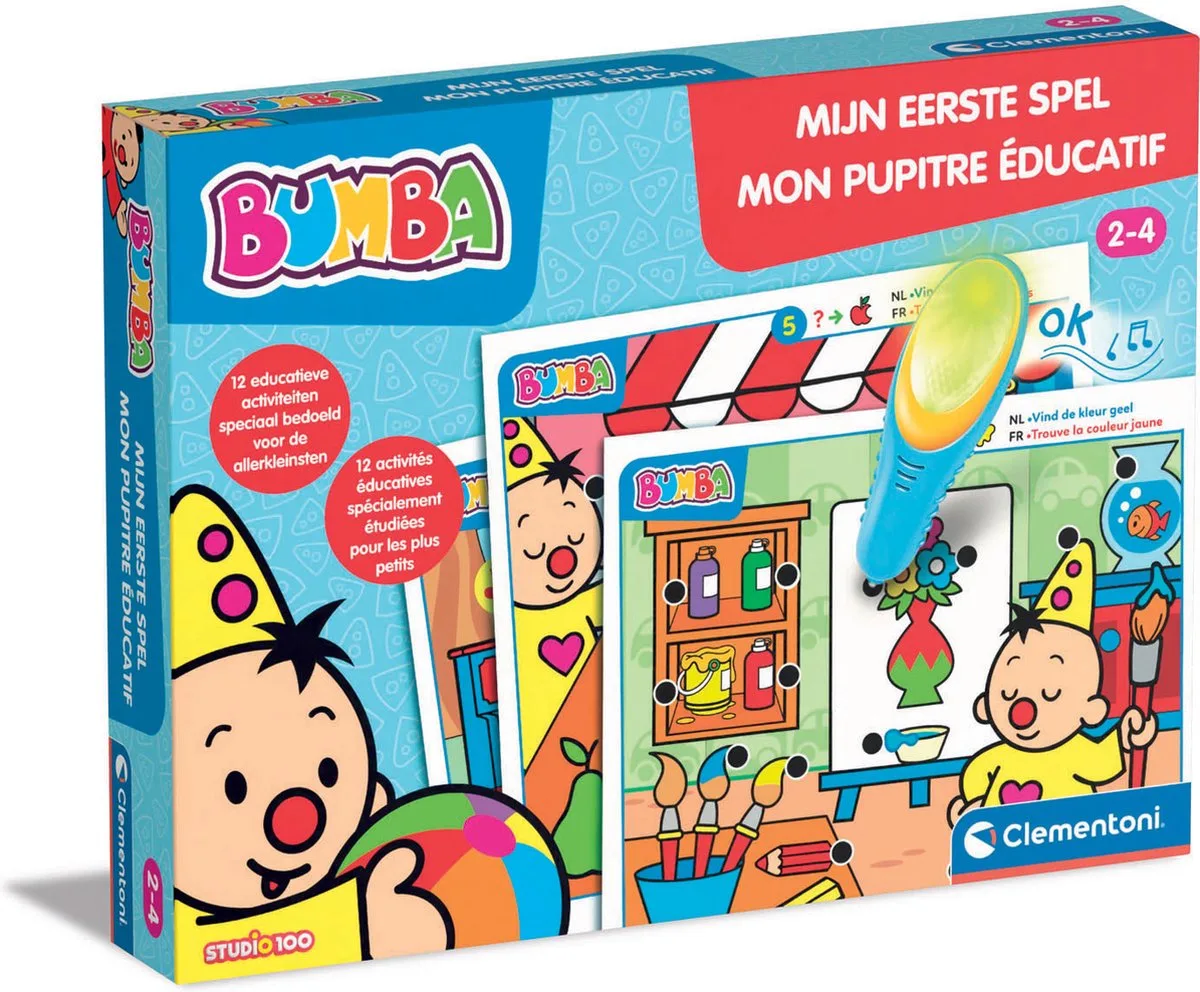Education Clementoni - Bumba Mijn Eerste Quiz - Educatief Speelgoed 2-4 Jaar - Interactieve Pen by Clementoni in Multicolour – product photo