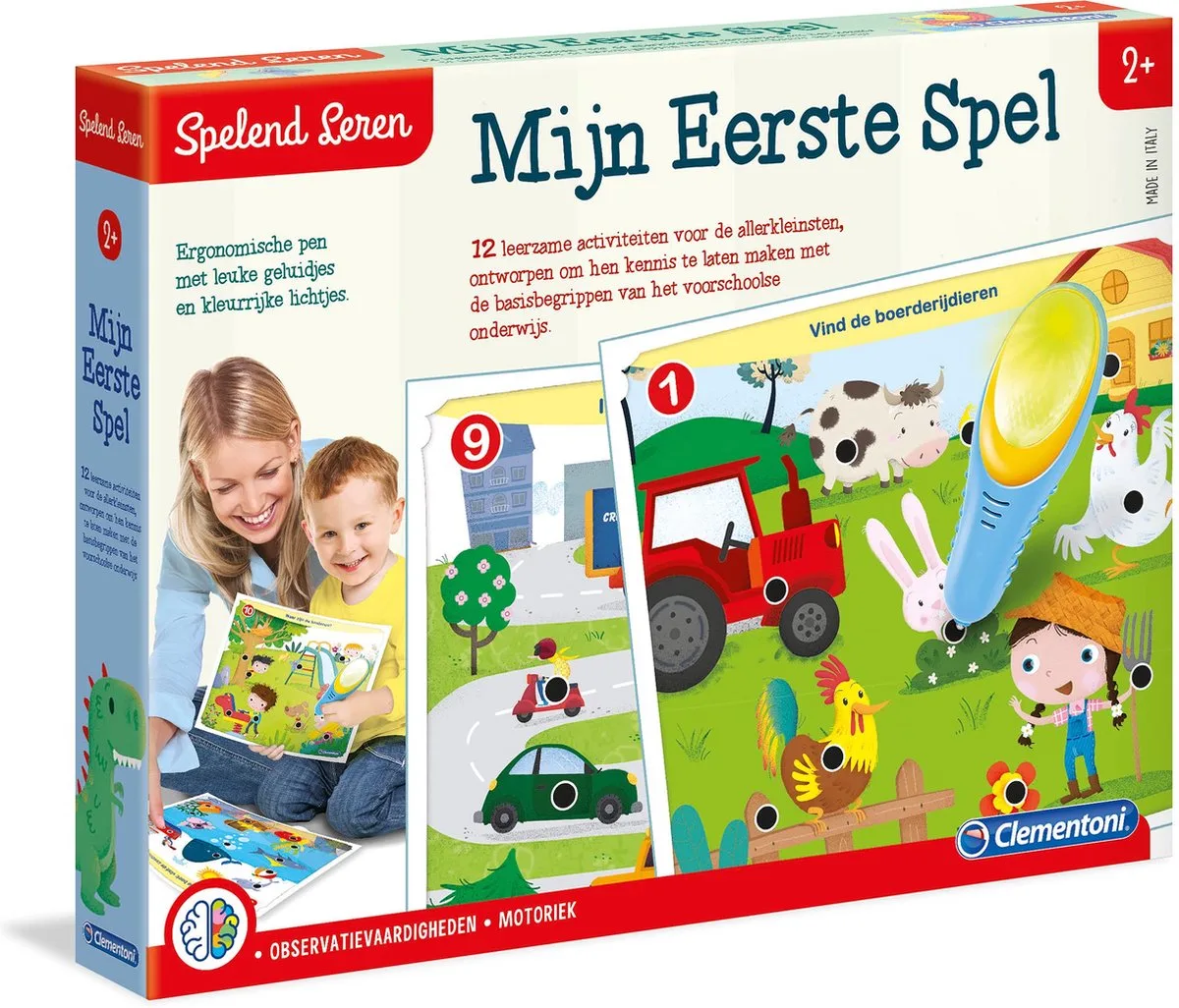 Education Clementoni - Mijn Eerste Quiz - Educatief Speelgoed 2-4 Jaar - Interactieve Pen van Clementoni in Multi Kleur – productfoto