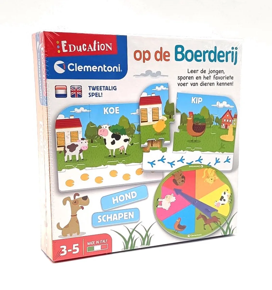 Education - Op De Boerderij - Tweetalig Spel ( Engels/Nederlands) - 3+ Jaar von Clementoni in Mehrfarbig – Produktfoto