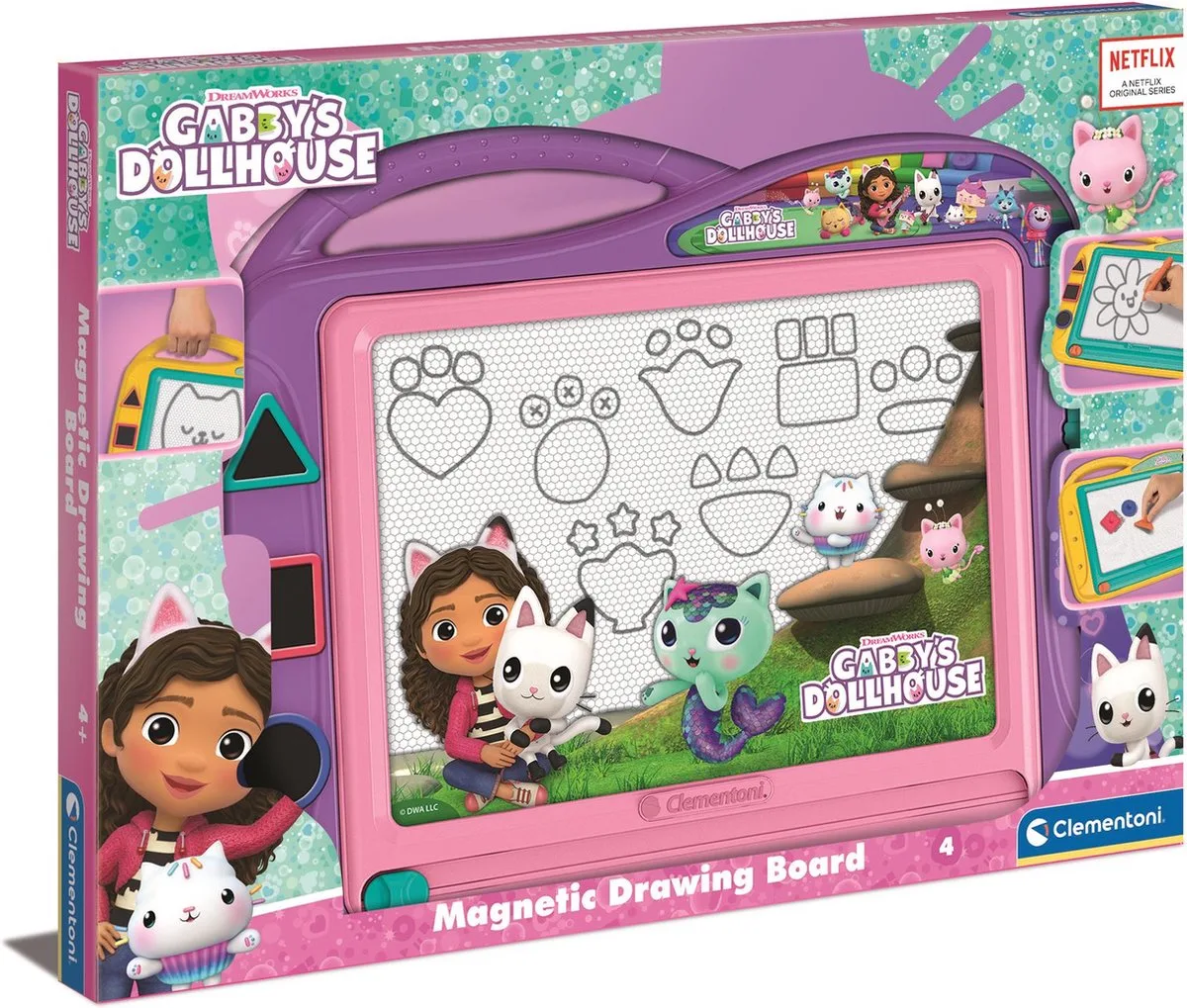 Gabby’s Poppenhuis - Magnetisch Tekenbord - Het Creatieve Cadeautje - Vanaf 4 jaar van Clementoni in Meerkleurig – productfoto