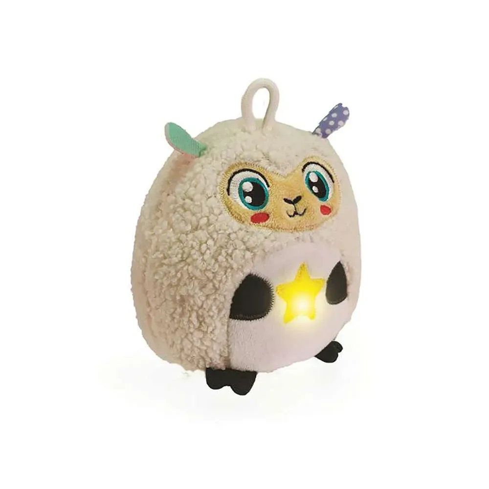 Glanzende Schaap Met Geluiden Teddy 12x12x16 Cm van Clementoni – productfoto