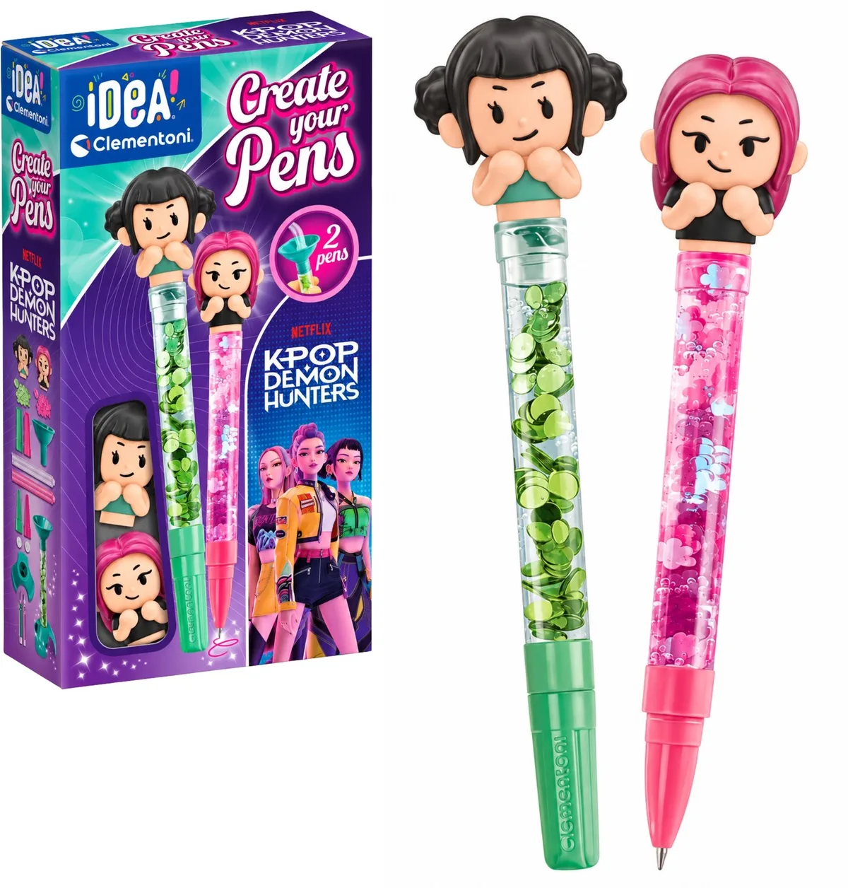 Idea Art Mini Pen Factory K-pop Demon Hunters Mira en Zoey Clementoni 18478 - UNI fra Clementoni – produktbillede