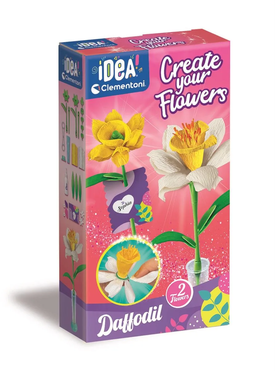 iDea - Geurende bloemen maken - vanaf 8 jaar - 2 stuks de Clementoni en Narcis – photo du produit