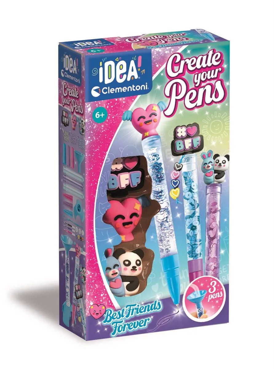 Idea - Markeerstiften - Highlighter Lab - Best Friends Forever - vanaf 6 jaar de Clementoni en Bff – photo du produit
