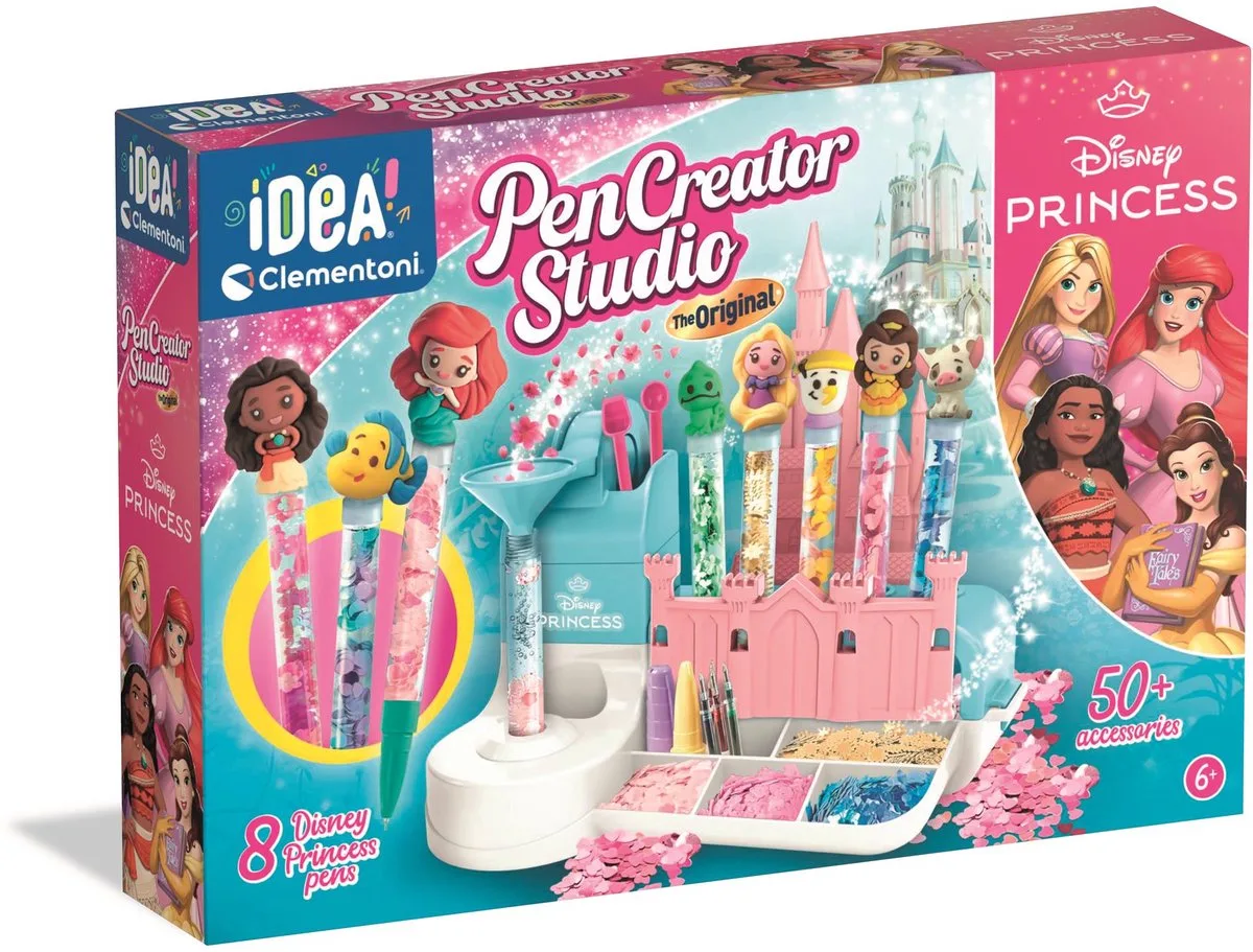 Idea - Pen Creator Studio - Zelf pennen maken - Disney Princess - vanaf 6 jaar de Clementoni en Multicolore – photo du produit