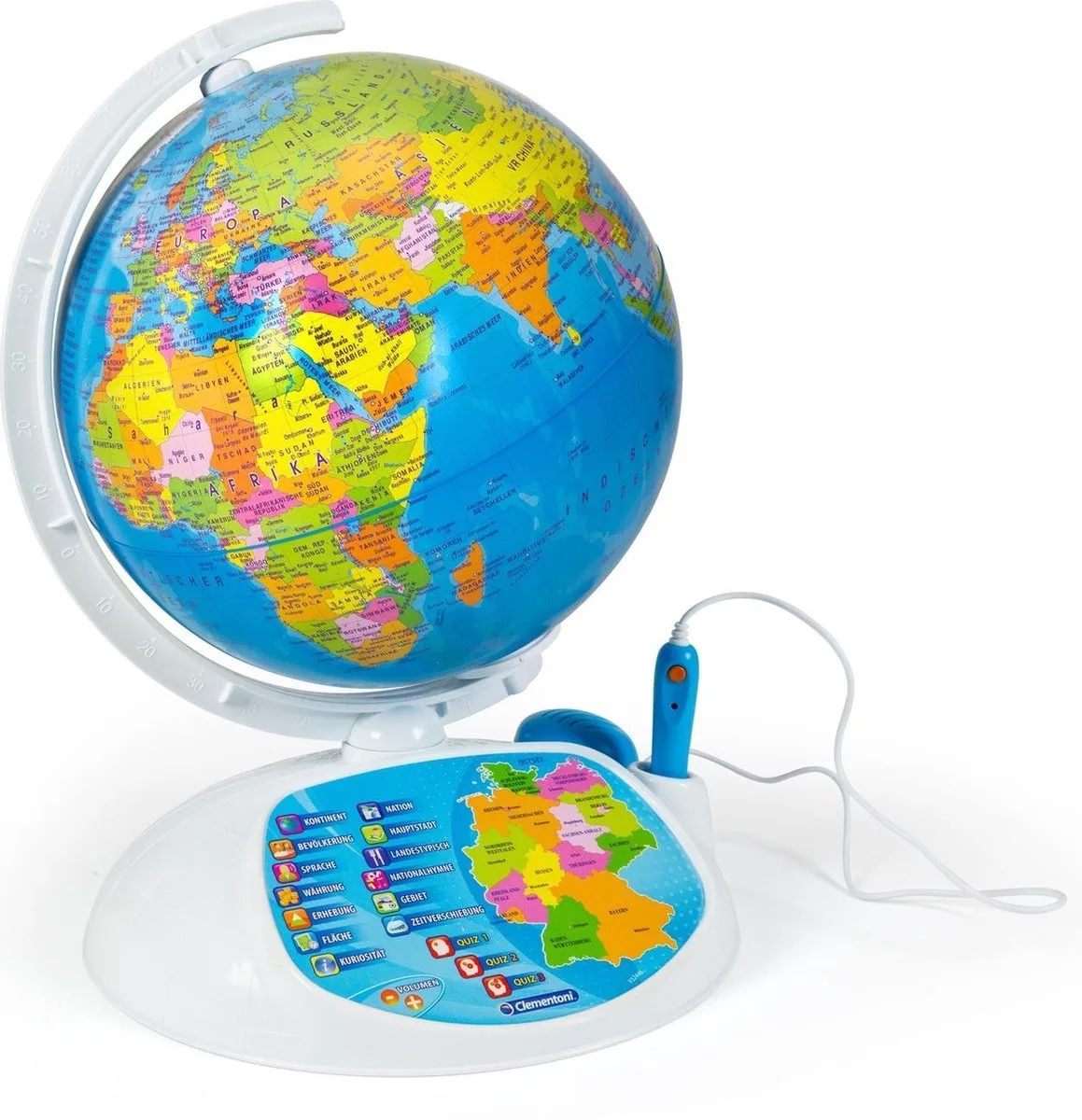 Interactieve wereldbol met app | Duits by Clementoni in Multicolour – product photo
