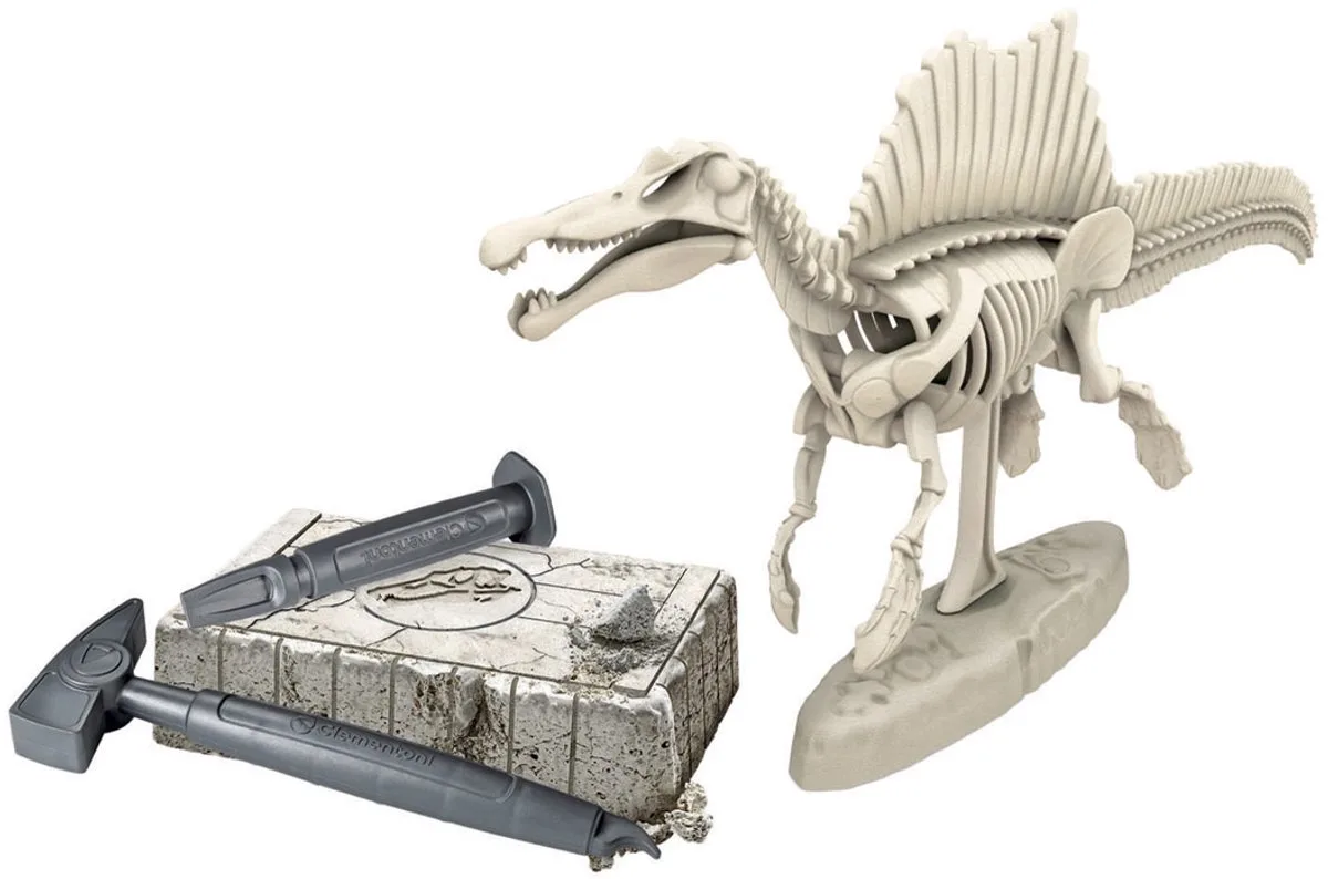 Jurassic World Spinosaurus - Dino Opgraafset - Skelet van Dinosaurussen - STEM Dinosaurus Speelgoed voor Kinderen - Officiële Licentie von Clementoni in Mehrfarbig – Produktfoto