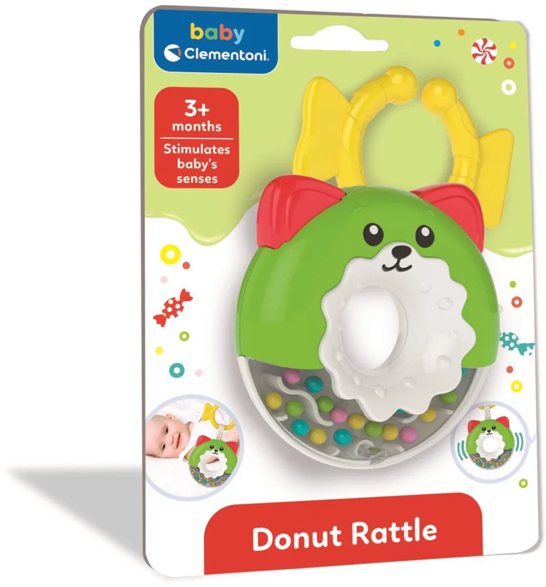 Kleurcirkel Clementoni Babyrateldonut fra Clementoni i Flerfarvet – produktbillede