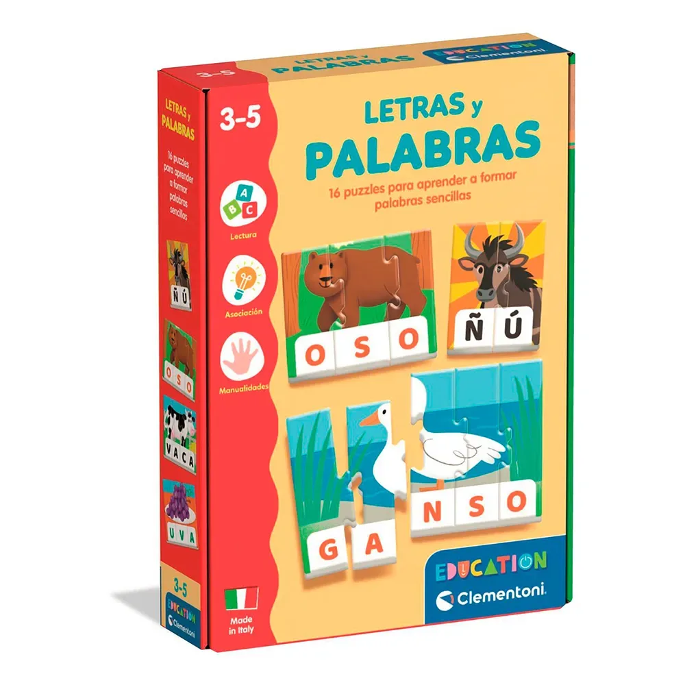 Letters And Words Educatief Speelgoed van Clementoni – productfoto