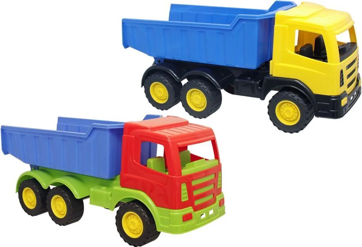 Mega Kiepwagen - Speelgoed Grote Kiepauto fra Clementoni i Gul – produktbillede