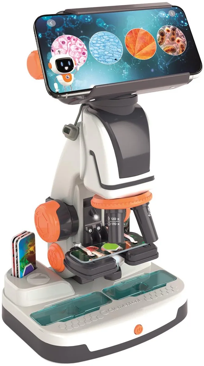 Microscoop met Smart AI en WiFi Camera - Educatief Speelgoed voor Kinderen - Vanaf 8 jaar fra Clementoni i Flerfarvet – produktbillede