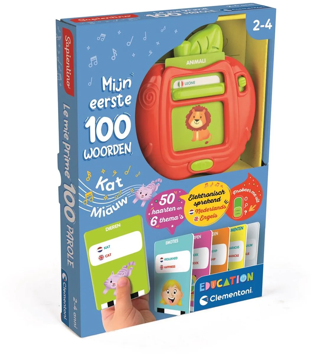 Mijn Eerste 100 Woorden - Interactief Educatief Speelgoed Peuter - Nederlands en Engels by Clementoni in Multicolour – product photo