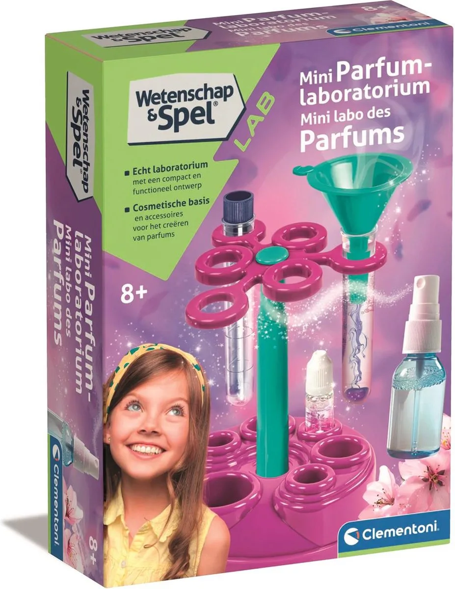 MiniLab Parfum - Experimenteerset - STEM Speelgoed - Zelf Parfums Maken - Vanaf 8 Jaar de Clementoni en Multicolore – photo du produit