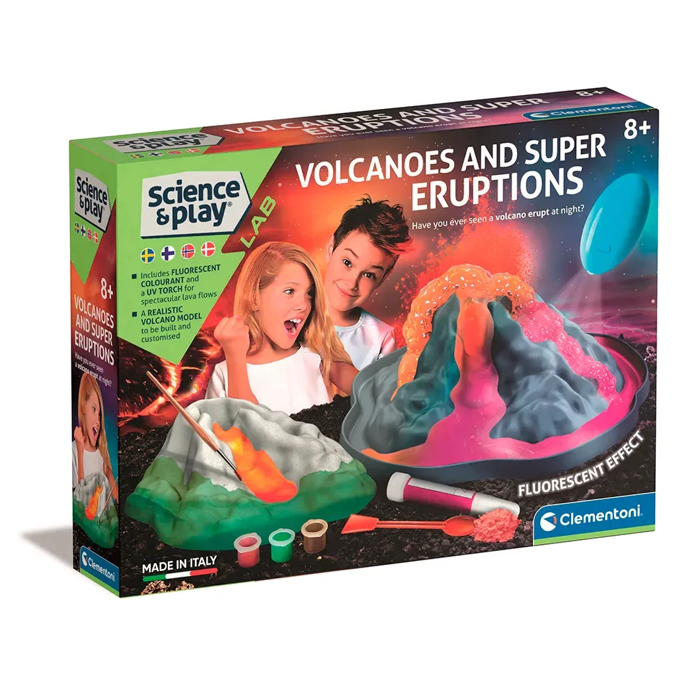 Science & Play Volcano Glow In The Dark 78803 Pedagogisk Leksak från Clementoni – produktbild