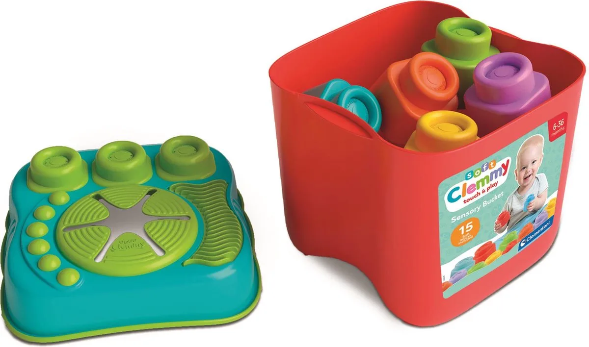 Soft Clemmy Sensorial Bucket von Clementoni in Mehrfarbig – Produktfoto